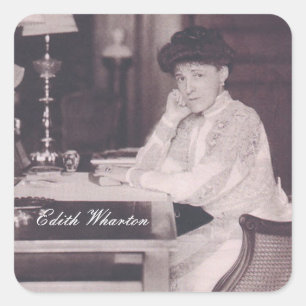 Adesivo Quadrado Edith Wharton Stickers