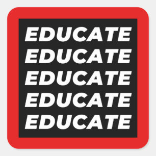Adesivo Quadrado Educar