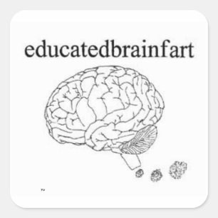 Adesivo Quadrado educatedbrainfart