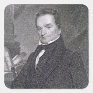 Adesivo Quadrado Edward Livingston, gravado por Edward Wellmore (fl