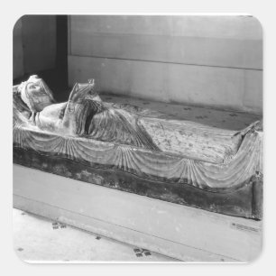Adesivo Quadrado Efígie de Eleanor de Aquitaine