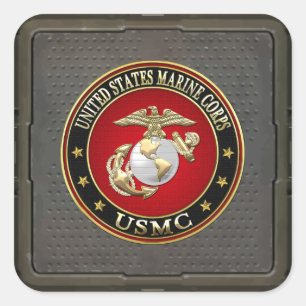 Adesivo Quadrado EGA do USMC [edição especial] [3D]