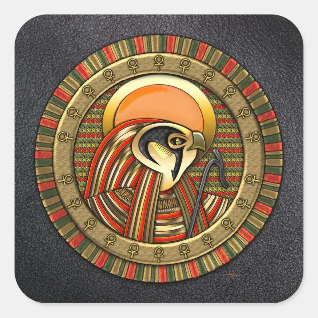 Adesivo Quadrado Egípcio Sun God Ra (Frente)
