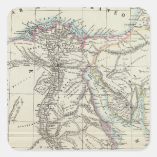 Adesivo Quadrado Egipto e Arábia Saudita