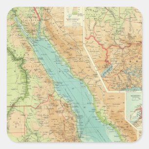 Adesivo Quadrado Egipto e o Nile