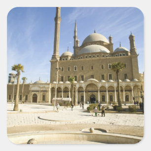 Adesivo Quadrado Egito, Cairo. A imponente Mesquita Mohammed Ali