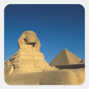 Adesivo Quadrado Egito, Giza, Esfinge, Reino Unido Antigo, Unesco