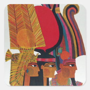 Adesivo Quadrado Egito Vintage Air Viagem Turismo da Antiga Cultura