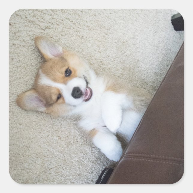 Adesivo Quadrado Ei, garota (Frente)