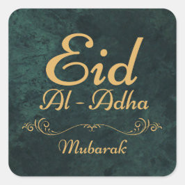 ADESIVO QUADRADO EID AL ADHA MUBARAK 2025