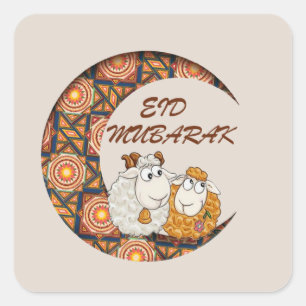 Adesivo Quadrado eid aladha mubarak 2024