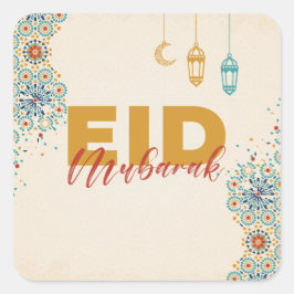 Adesivo Quadrado Eid mubarak
