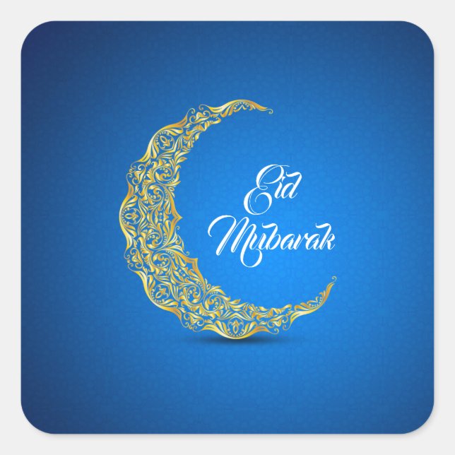 Adesivo Quadrado Eid Mubarak / Ramadan (Frente)