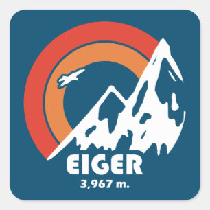 Adesivo Quadrado Eiger Sun Eagle