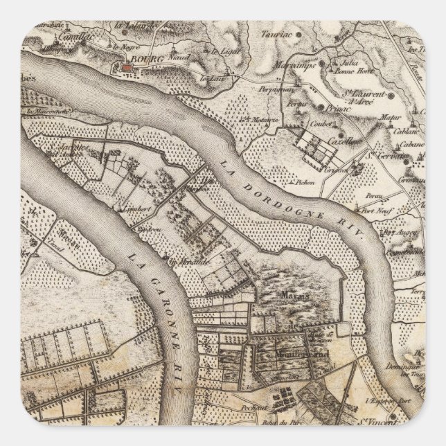 Adesivo Quadrado ejido d'Ambes (Frente)