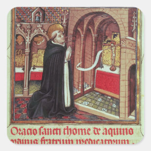 Adesivo Quadrado EL de Aquinas'Libro de Horas de Alfonso