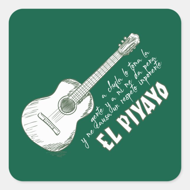Adesivo Quadrado El Piyayo (Frente)