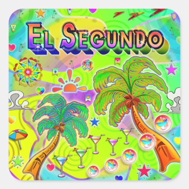 Adesivo Quadrado El Segundo Mind Focus Sticker (Frente)