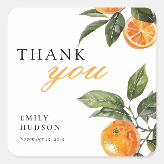 Adesivo Quadrado Ela Encontrou Seu Esposo Chá de Noiva (Frente)