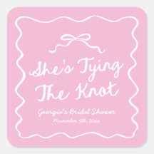 Ela Está Dando o Nó Bridal Shower Arco Caprichoso