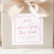 Ela Está Dando o Nó Bridal Shower Caprichoso