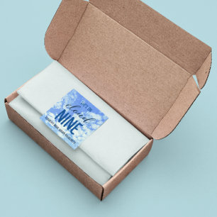 Adesivo Quadrado Ela está na Nuvem Nove! Chá de panela/Bachelorette