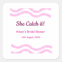 Ela pega linhas de aquarela em espiral rosa noivad