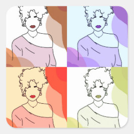 Adesivo Quadrado Elas