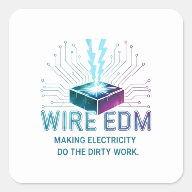 Adesivo Quadrado Electric Discharge Machining Phone Case (Frente)