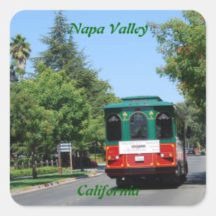 Adesivo Quadrado Eléctrico de Napa Valley