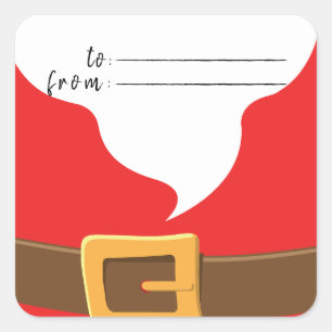 Adesivo Quadrado Elegance Feliz Natal Papai Noel Dotada