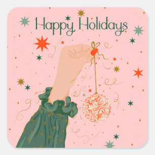 Adesivo Quadrado Elegância da Estação