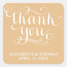 ADESIVO QUADRADO ELEGANTE MANDATURA GRAVADA OBRIGADA VOCÊS VINHOS