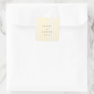Adesivo Quadrado Elegante Minimalista Listrada Creme