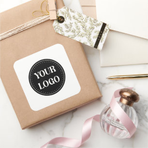 Adesivo Quadrado elegante, moderno, refinado e editável.