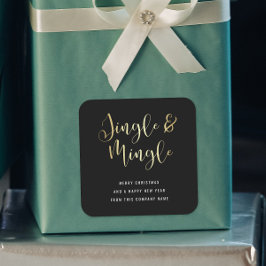 Adesivo Quadrado Elegante partido corporativo Jingle & Mingle