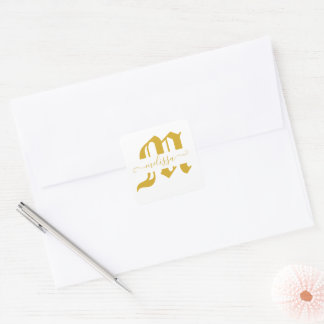 Adesivo Quadrado Elegante personalizado