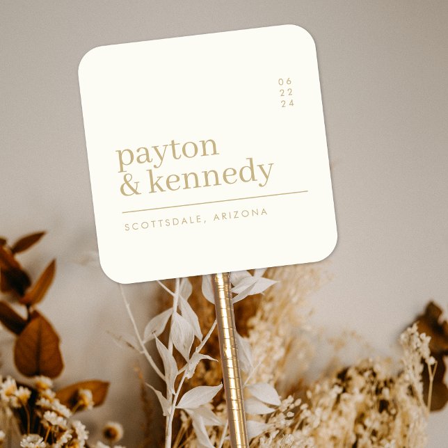 Adesivo Quadrado Elegante Personalizado com o Evento de Plano de Ca (Criador carregado)