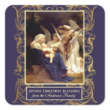 Elegante Virgem Maria Anjos Música Religiosa