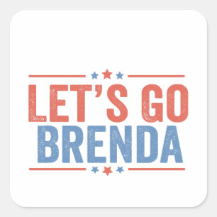 Adesivo Quadrado Eleição de Brenda Kamala, vamos 2024