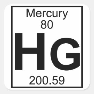 Adesivo Quadrado Elemento 080 - Hectogramas - Mercury (cheio)