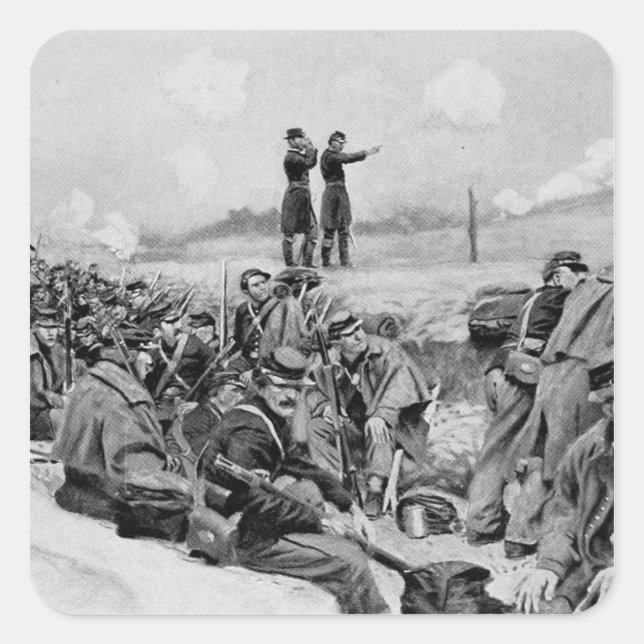 Adesivo Quadrado Eles esperaram a ordem para cobrar (Frente)