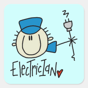 Adesivo Quadrado Eletricista