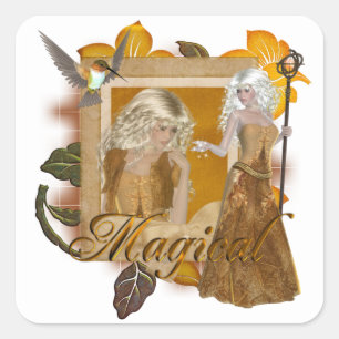Adesivo Quadrado Elf Designs: Magical by MarloDee Designs