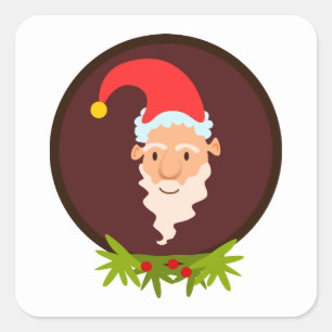 Adesivo Quadrado Elf Retrato Square Sticker