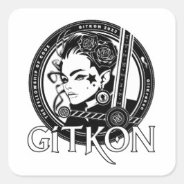 Adesivo Quadrado Elf Sticker | GitKon: A Fellowship of Code