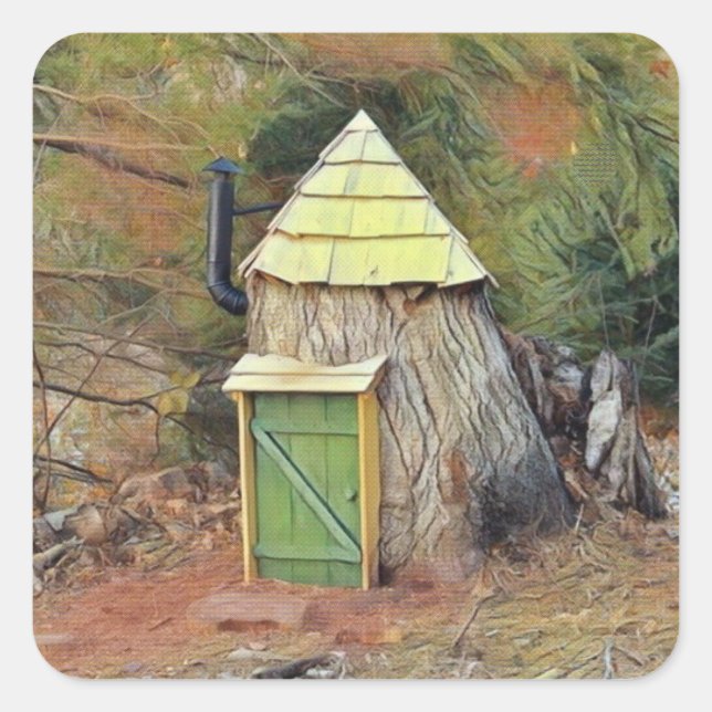 Adesivo Quadrado Elf Village (Frente)