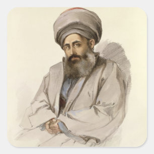 Adesivo Quadrado Elias - padre de Jacobite do mesopotâmia