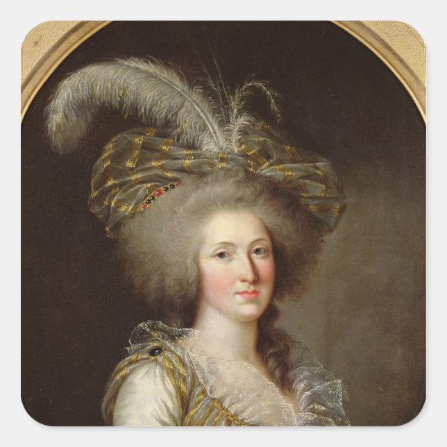 Adesivo Quadrado Elisabeth of France (Frente)