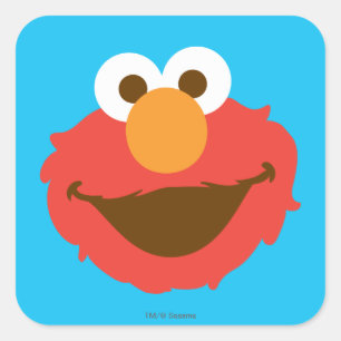Adesivo Quadrado Elmo Face